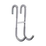 Over The Door Hooks,1 Pack Hangers Hooks with Rubber Prevent Scratches Heavy Duty Organizer for Living Room, Bathroom, Bedroom, Kitchen Hanging Clothes, Towels, Hats, Coats, Bags(Black) Z1-Clear