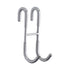 Over The Door Hooks,1 Pack Hangers Hooks with Rubber Prevent Scratches Heavy Duty Organizer for Living Room, Bathroom, Bedroom, Kitchen Hanging Clothes, Towels, Hats, Coats, Bags(Black) Z1-Clear
