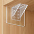 Adhesive Shelf Bracket, Double Row Thickened and Reinforced Design, Heavy Duty Punch Free Shelf Support Pegs for Shelves Kitchen Cabinet Book Closet (Clear/1 Pack) 5.91x2.76 5.91" x 2.76" Clear