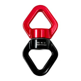 35kN Swing Swivel, Safest Rotational Climbing Rope Devices Hanging Hook Accessory for Tree Swing, Aerial Dance, Swing Spinner Hanger, Rock Climbing, Hanging Hammock,Carabiner(Red) Red