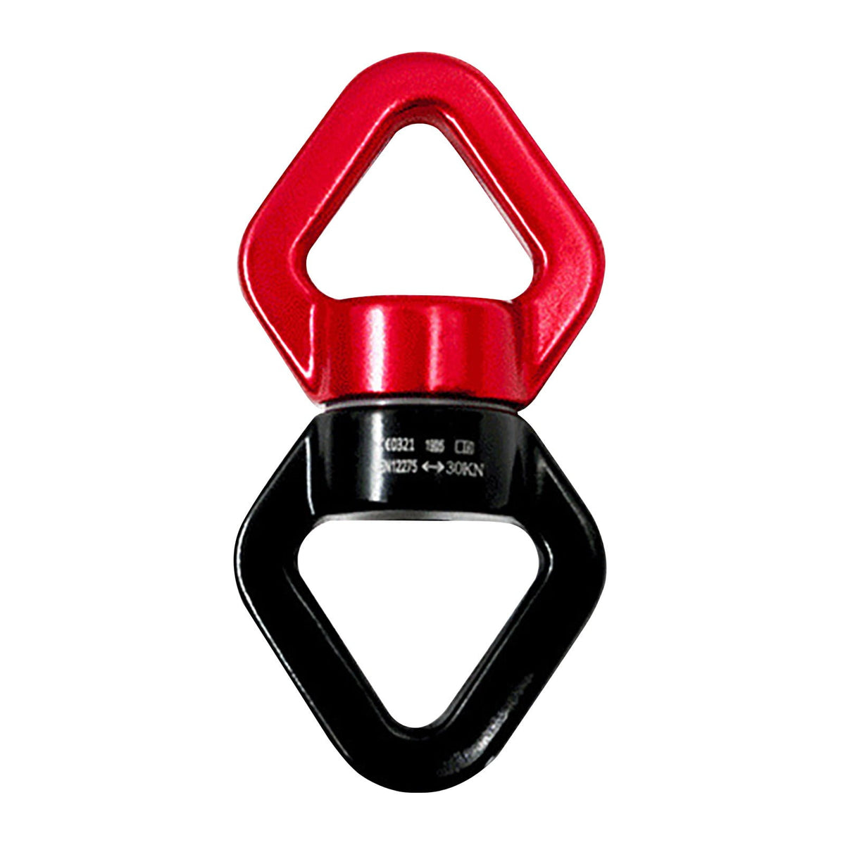 35kN Swing Swivel, Safest Rotational Climbing Rope Devices Hanging Hook Accessory for Tree Swing, Aerial Dance, Swing Spinner Hanger, Rock Climbing, Hanging Hammock,Carabiner(Red) Red