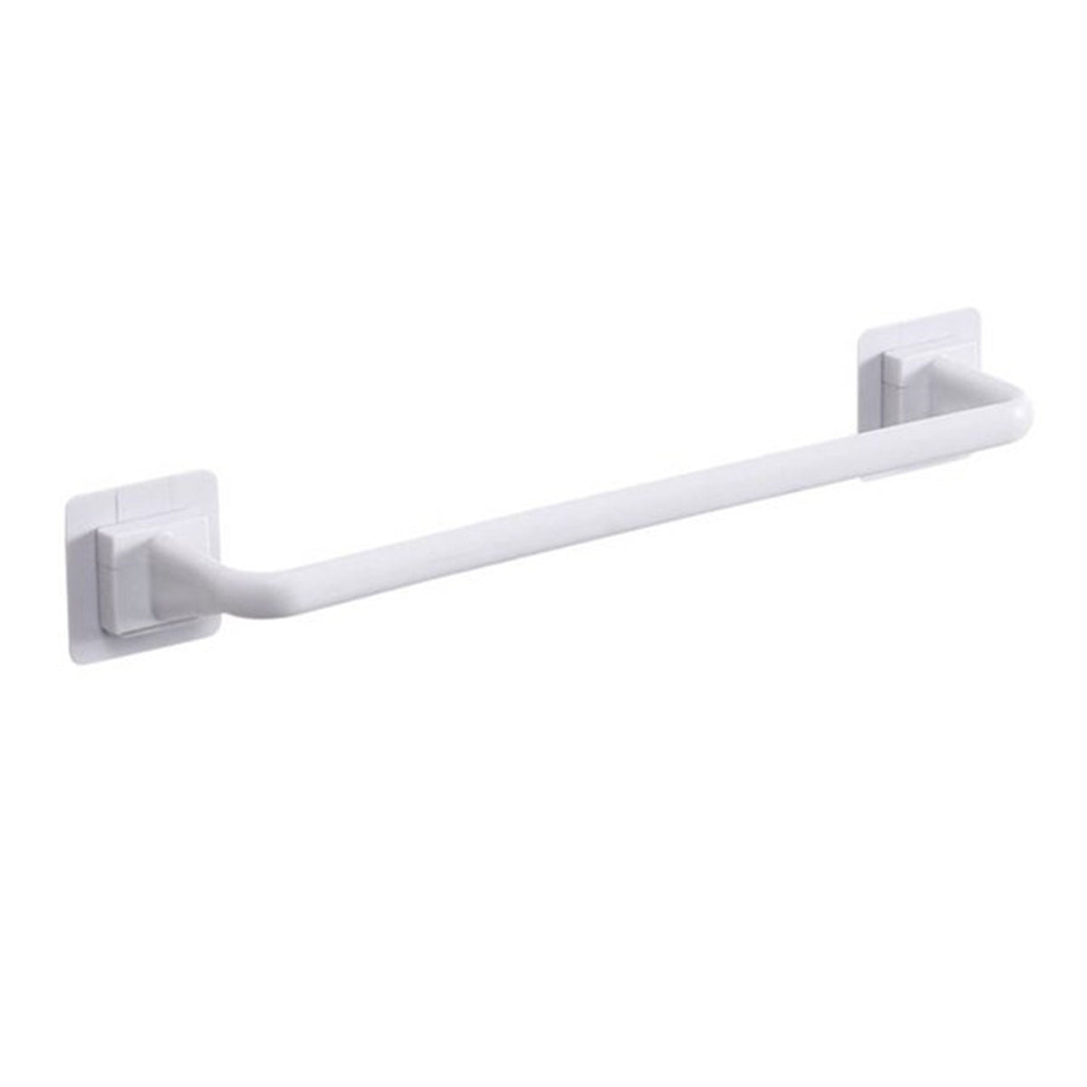 Self Adhesive Towel Bar, Heavy Duty No Drill Hand Towel Hanger for Bathroom and Kitchen Towel Storage Self, (Black/1 Pcs) 15Inches 15" Black
