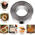 Biscuit Cookie Cutters Set, Stainless Steel Circle Round Cookie Biscuit Cutters in Graduated Sizes Shape Molds for Pastries Doughs Doughnuts, 5 Pieces Multisize Silver