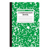 Pastel marble cover composition notebook with ruled pages.