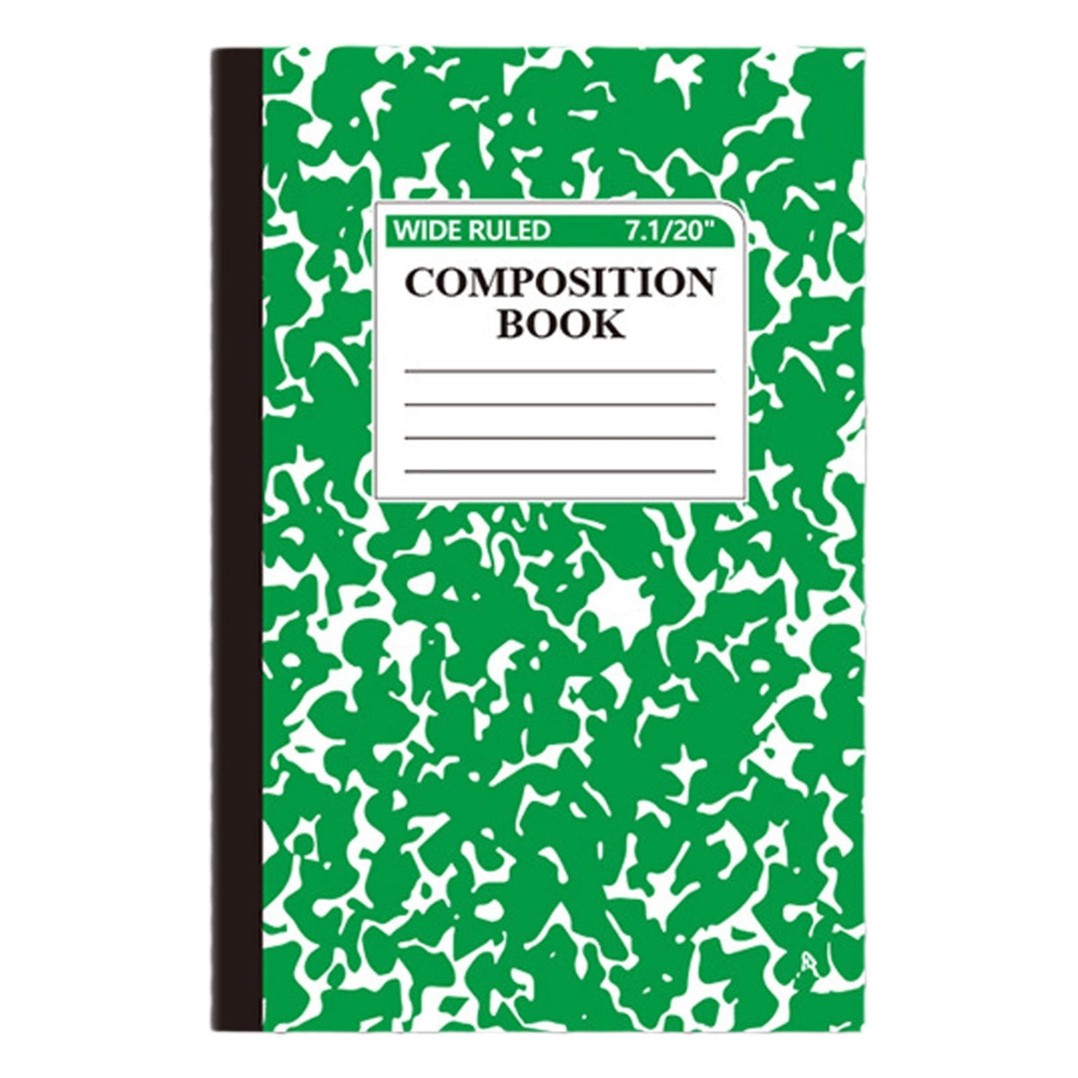 Pastel marble cover composition notebook with ruled pages.