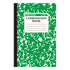 Pastel marble cover composition notebook with ruled pages.