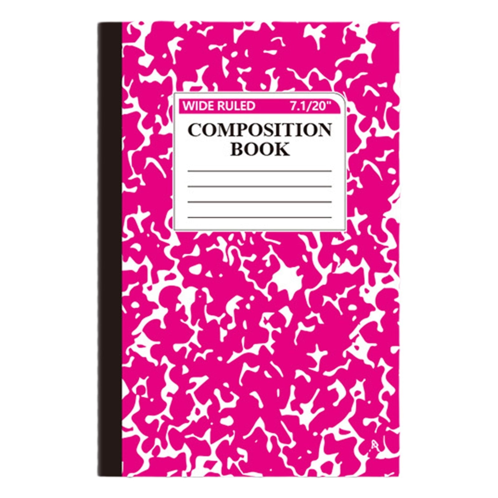 1 Pcs 8 Pastel Colors Office Ruled Composition Books,Composition Notebook, Marble Cover Notepad Lined Cute Journal Notebooks for Office Supplies Notes Taking Writing, 5.5 X 8.27 in(Hot Pink) Hot Pink
