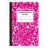 1 Pcs 8 Pastel Colors Office Ruled Composition Books,Composition Notebook, Marble Cover Notepad Lined Cute Journal Notebooks for Office Supplies Notes Taking Writing, 5.5 X 8.27 in(Hot Pink) Hot Pink