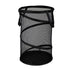 Large Collapsible Laundry Basket, Heavy Duty Foldable Mesh Pop Up Hamper with Handles for Laundry Room, Bathroom, WashRoom, College Dorm, Travel, Storage Organizer, 14.17x22.83 14.17" x 22.83" Black