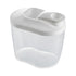 Airtight Storage Container with Lids, Plastic Pet Food Storage Container with Locking Lid,Pet Dog Cat Food Dispenser ,Clear Pet Dog Food Storage Bin Containers for Rice Grain(Green,4.72x7.68") Z2-Clear