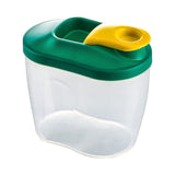 Airtight Storage Container with Lids, Plastic Pet Food Storage Container with Locking Lid,Pet Dog Cat Food Dispenser ,Clear Pet Dog Food Storage Bin Containers for Rice Grain(Green,4.72x7.68") Z2-Green