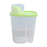 Airtight Storage Container with Lids, Plastic Pet Food Storage Container with Locking Lid,Pet Dog Cat Food Dispenser ,Clear Pet Dog Food Storage Bin Containers for Rice Grain(Green,4.72x7.68") Z3-Green