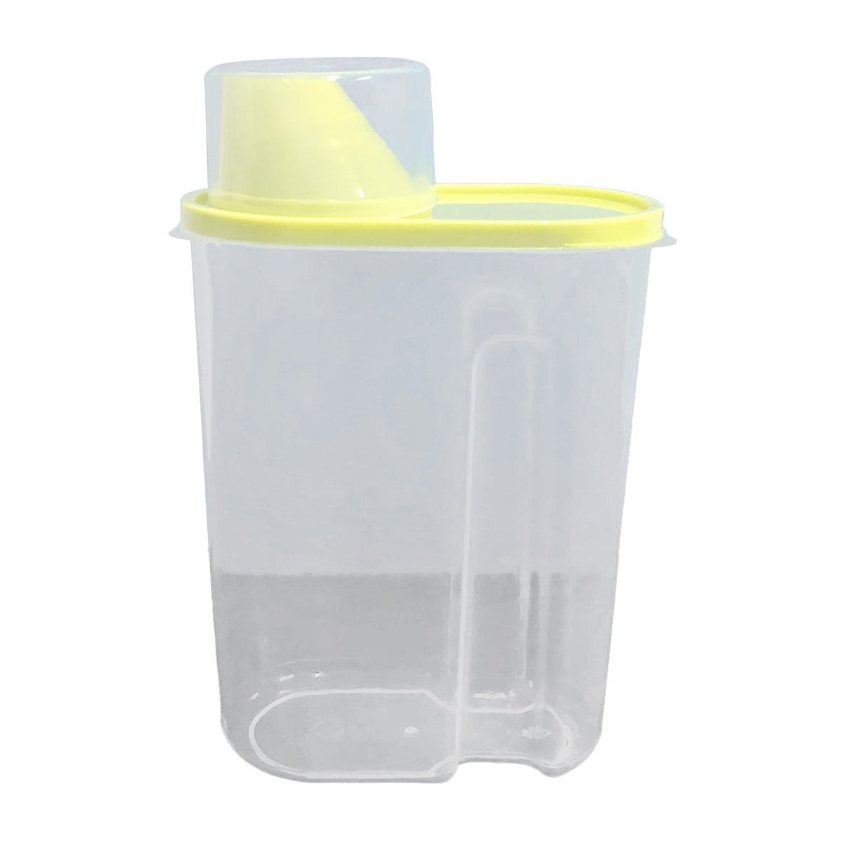 Airtight Storage Container with Lids, Plastic Pet Food Storage Container with Locking Lid,Pet Dog Cat Food Dispenser ,Clear Pet Dog Food Storage Bin Containers for Rice Grain(Green,4.72x7.68") Z3-Yellow