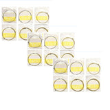 6 Sets Acoustic Guitar Strings,Acoustic Guitar Strings Well Balanced Tone Light Tension Guitar Replacement Steel String Corrosion Resistant Rust-Prevent Guitar String,For Beginners Performers (Gold) Gold(18PC)