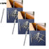 Large Eye Sharp Needles, Self Threading Needles for Hand Sewing, Easy to Thread Big Eye Sewing Needles, Embroidery Needles Blind Needles in 3 Sizes 1.38/1.5/1.65 in for DIY Embroidery Sewing, 12 Pcs Multisize Silver*2 Set