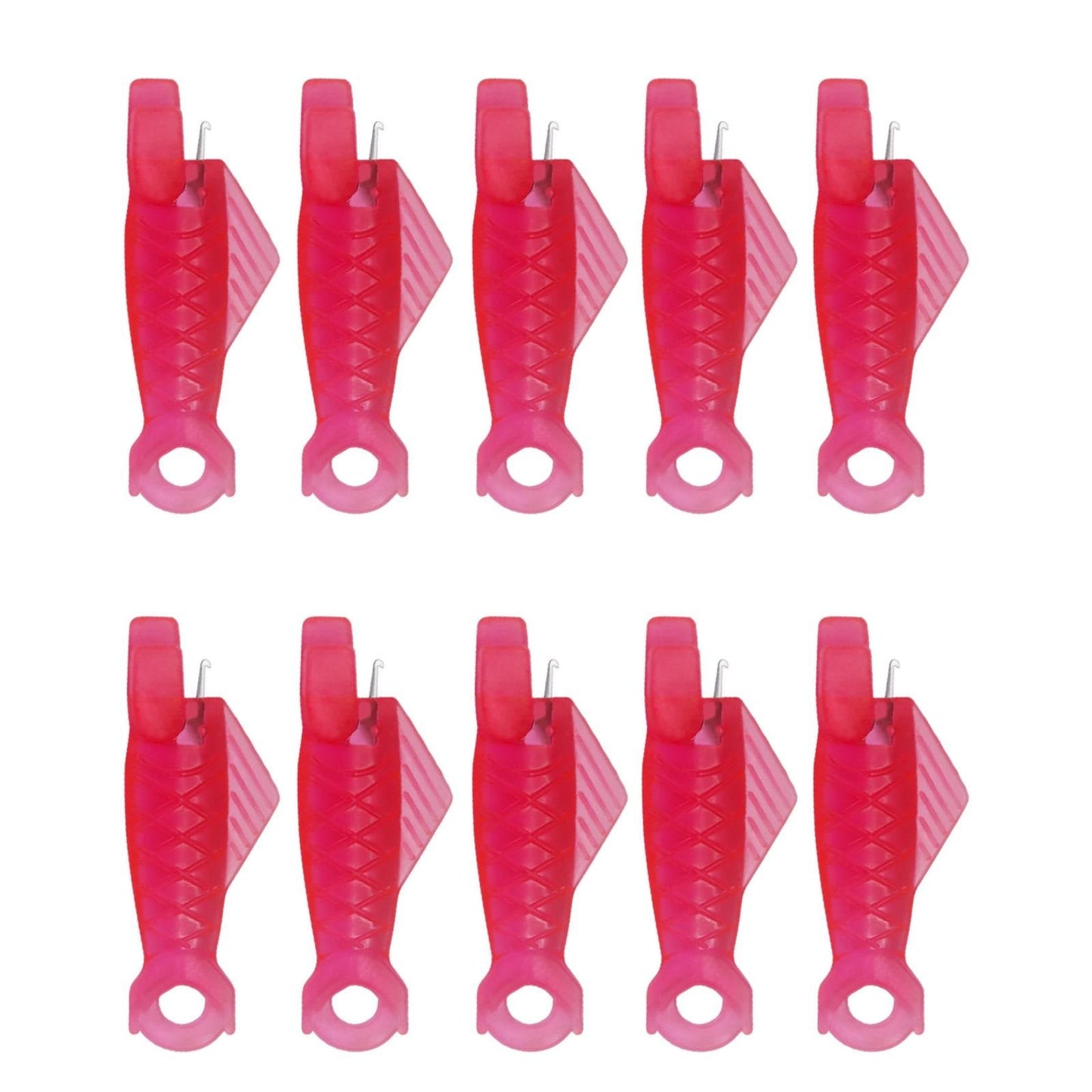 Fish Mouth Sewing Machine Needle Threader Upgraded Automatic Sewing Needle Threader,Simple Needle Threader Tool,Quick Sewing Machine Cycle Simple Needle Threader Tool(5 pcs-HotPink) 10 pcs-HotPink