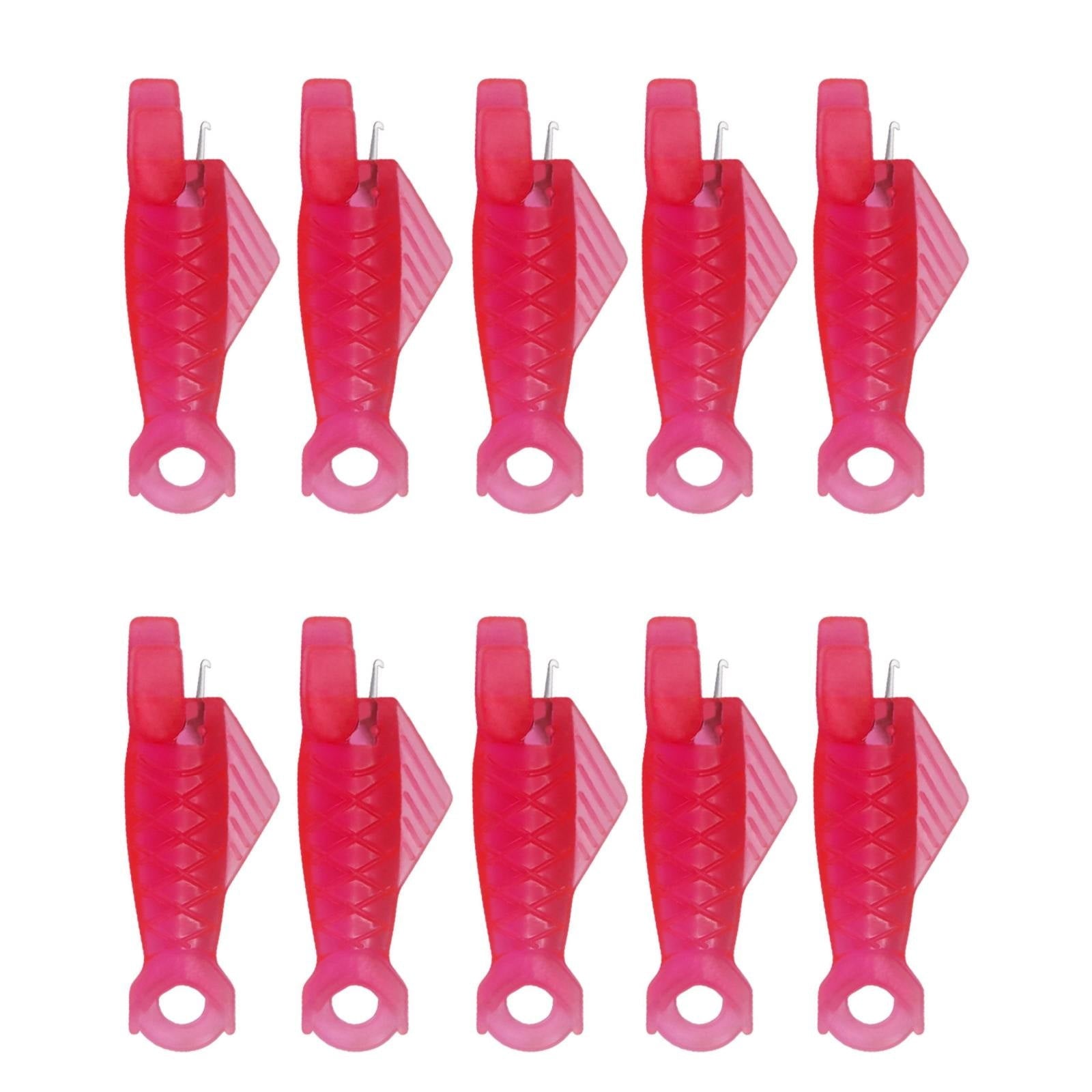 Fish Mouth Sewing Machine Needle Threader Upgraded Automatic Sewing Needle Threader,Simple Needle Threader Tool,Quick Sewing Machine Cycle Simple Needle Threader Tool(5 pcs-HotPink) 10 pcs-HotPink