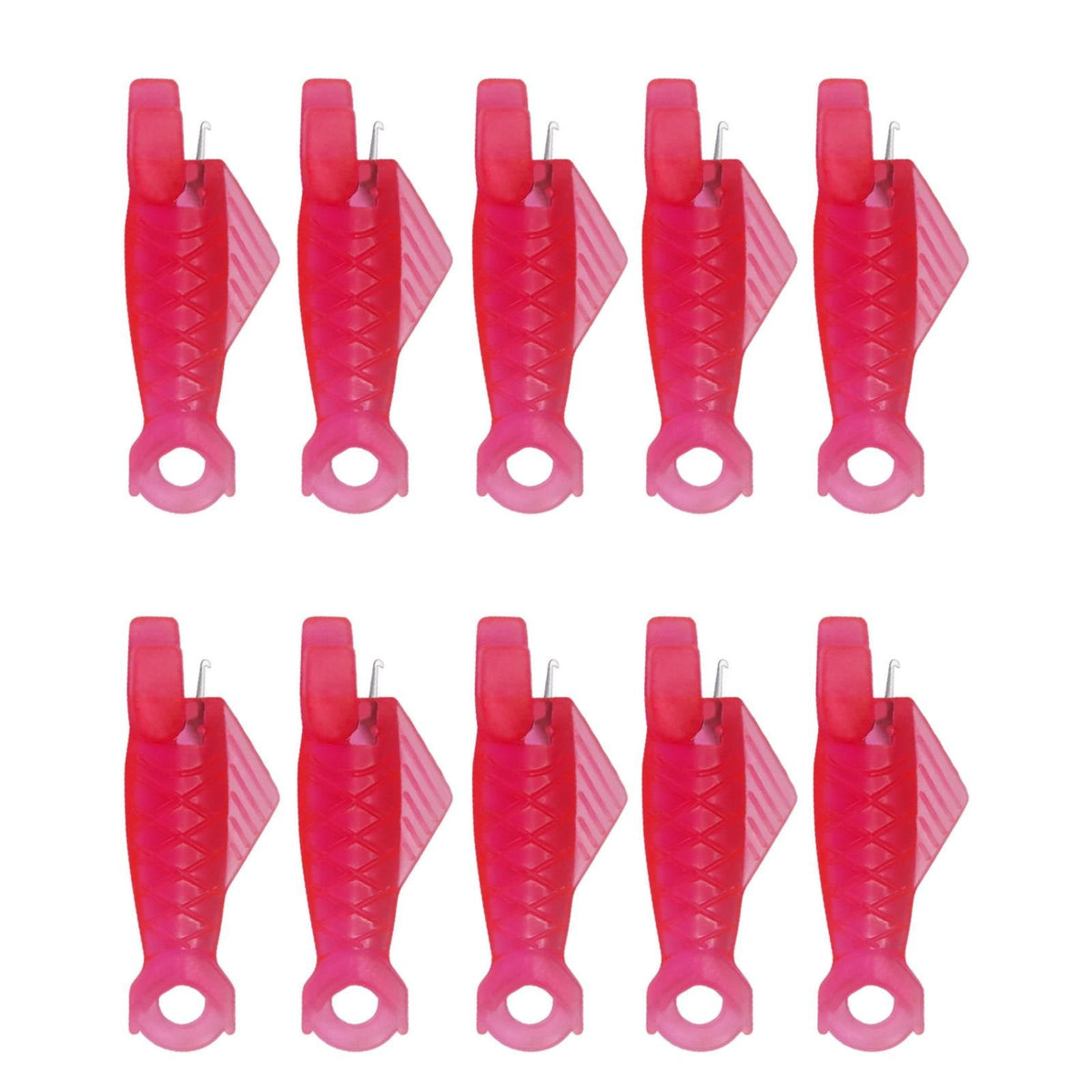 Fish Mouth Sewing Machine Needle Threader Upgraded Automatic Sewing Needle Threader,Simple Needle Threader Tool,Quick Sewing Machine Cycle Simple Needle Threader Tool(5 pcs-HotPink) 10 pcs-HotPink