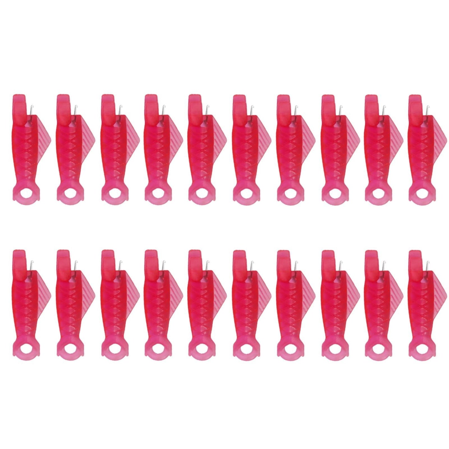 Fish Mouth Sewing Machine Needle Threader Upgraded Automatic Sewing Needle Threader,Simple Needle Threader Tool,Quick Sewing Machine Cycle Simple Needle Threader Tool(5 pcs-HotPink) 20 pcs-HotPink