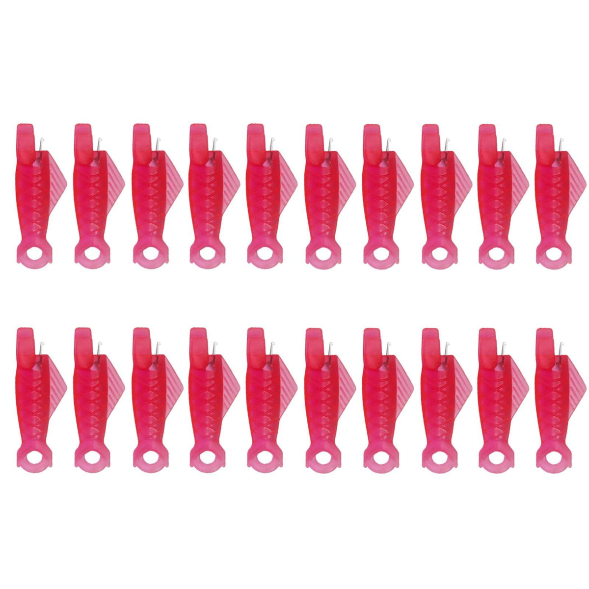 Fish Mouth Sewing Machine Needle Threader Upgraded Automatic Sewing Needle Threader,Simple Needle Threader Tool,Quick Sewing Machine Cycle Simple Needle Threader Tool(5 pcs-HotPink) 20 pcs-HotPink