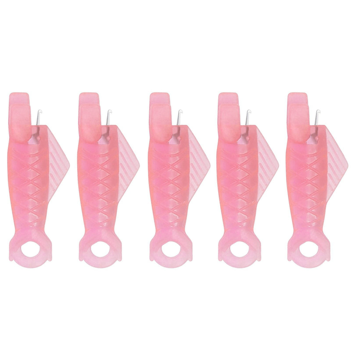 Fish Mouth Sewing Machine Needle Threader Upgraded Automatic Sewing Needle Threader,Simple Needle Threader Tool,Quick Sewing Machine Cycle Simple Needle Threader Tool(5 pcs-HotPink) 5 pcs-HotPink