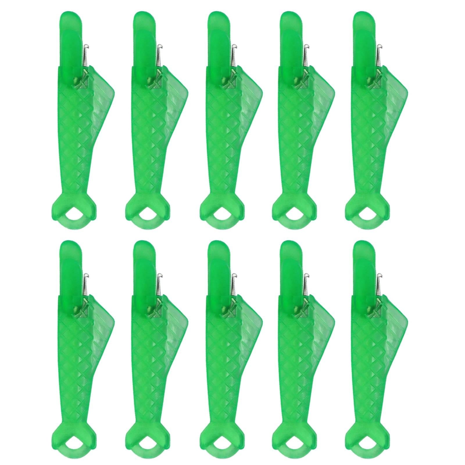 Fish Mouth Sewing Machine Needle Threader Upgraded Automatic Sewing Needle Threader,Simple Needle Threader Tool,Quick Sewing Machine Cycle Simple Needle Threader Tool(5 pcs-HotPink) Green