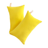 2 Pack Microfiber Pillow,Tiny Pillows,11"x7" Microfiber Mini Pillows for Travel,Pets,Soft and Machine Washable Small Pillows for Neck,Wrist, and Knee Comfort,for Travel,Cars, Airplanes(Yellow) Yellow