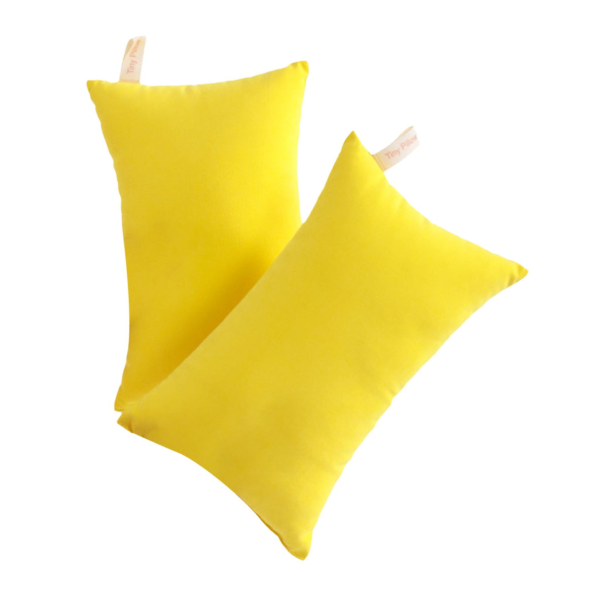 2 Pack Microfiber Pillow,Tiny Pillows,11"x7" Microfiber Mini Pillows for Travel,Pets,Soft and Machine Washable Small Pillows for Neck,Wrist, and Knee Comfort,for Travel,Cars, Airplanes(Yellow) Yellow