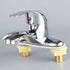 Bathroom Faucet, 2-Hole Mixer Tap, Heavy Duty Single Handle Bathroom Sink Faucet, 2 Hole Single Handle Hot and Cold Water Mixer Tap, for Hot and Cold Water, Bathroom Faucet, for Home and Hotel 3.93" Silver
