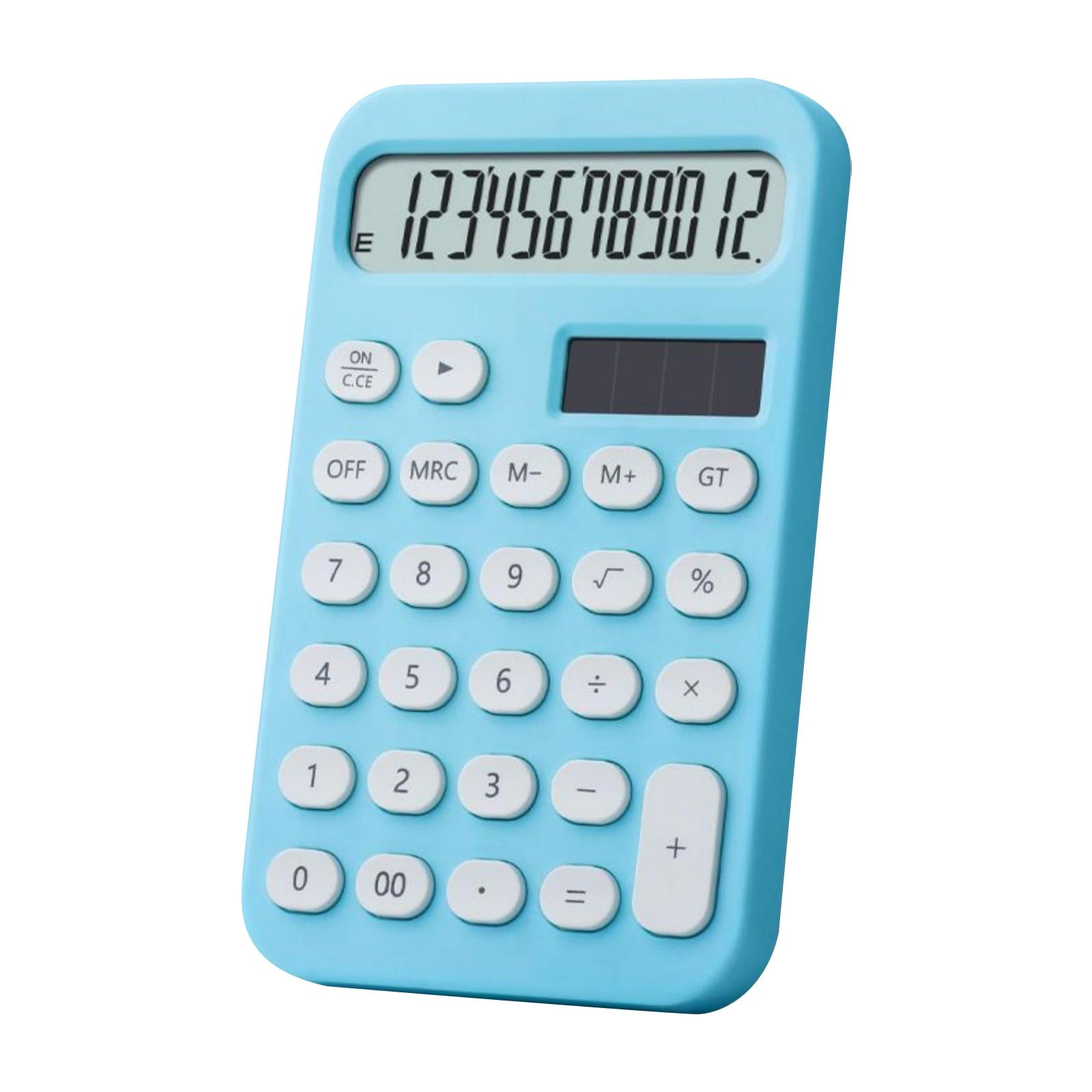 1 Pcs Mechanical Switch Calculator,12 Digits,Large LCD Display,Colorful Calculator With Big Buttons,Mechanical Calculator,Calculators Desktop Calculator,Cute Calculator, Aesthetic Calculator (Blue)