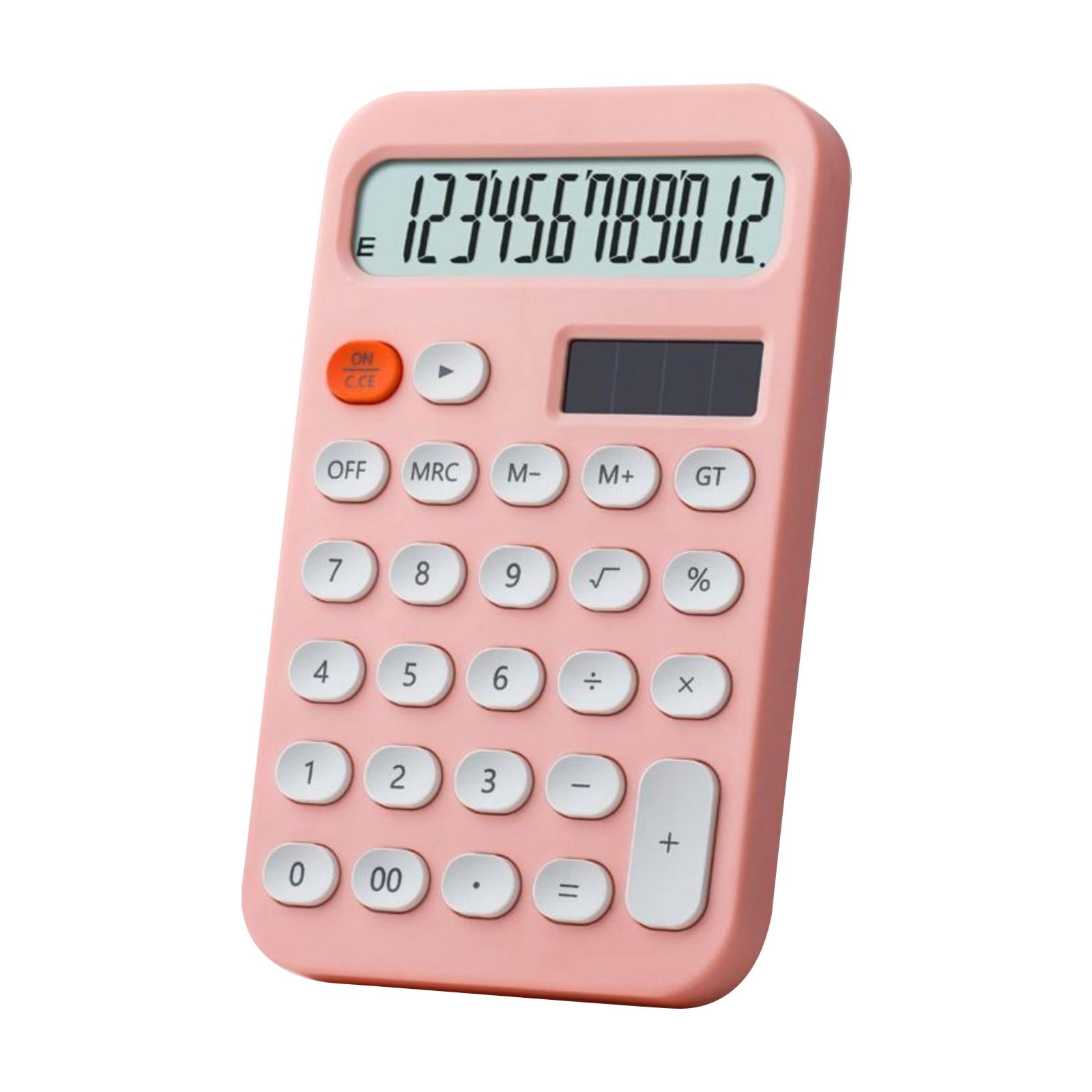 1 Pcs Mechanical Switch Calculator,12 Digits,Large LCD Display,Colorful Calculator With Big Buttons,Mechanical Calculator,Calculators Desktop Calculator,Cute Calculator, Aesthetic Calculator (Pink)