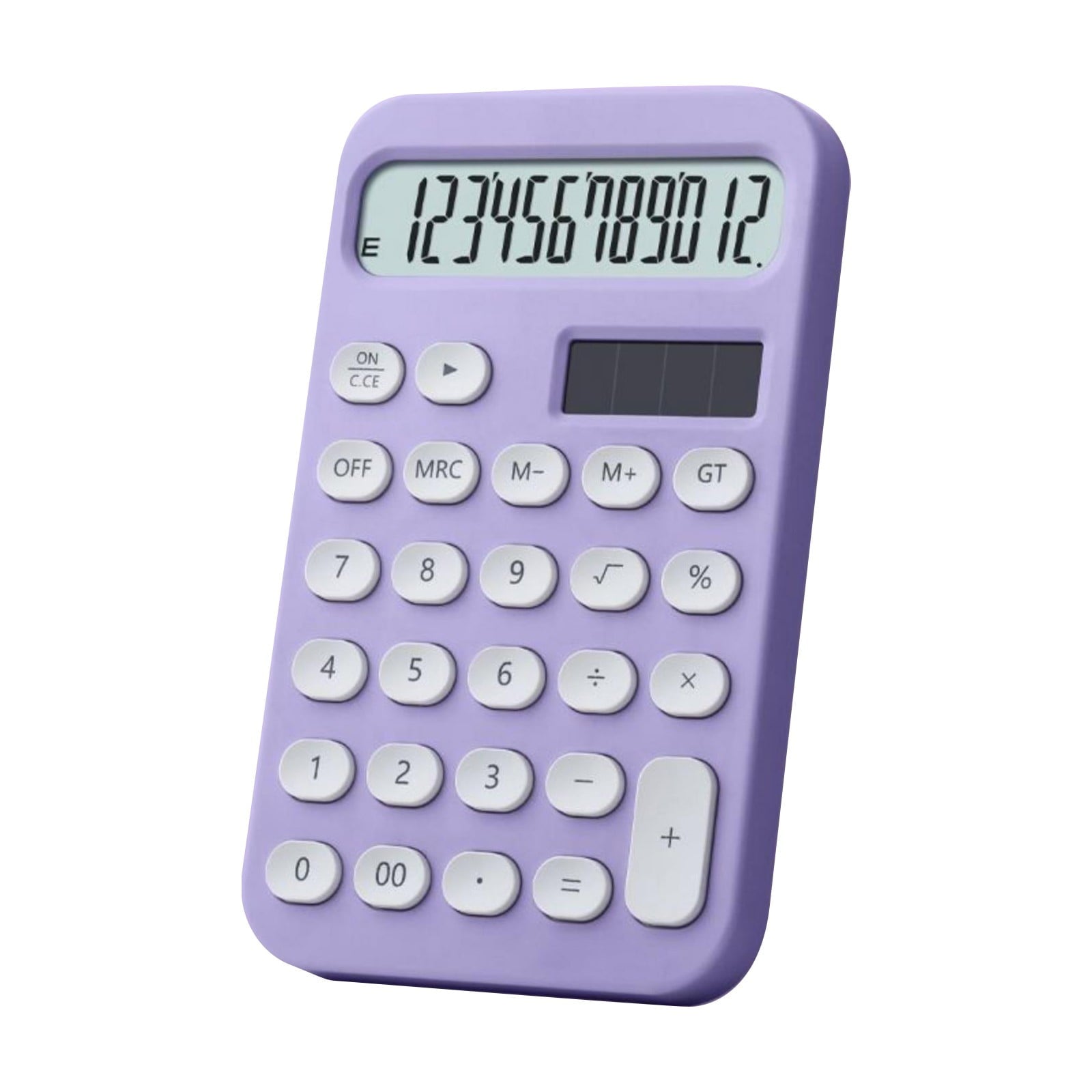 1 Pcs Mechanical Switch Calculator,12 Digits,Large LCD Display,Colorful Calculator With Big Buttons,Mechanical Calculator,Calculators Desktop Calculator,Cute Calculator, Aesthetic Calculator ( Purple)