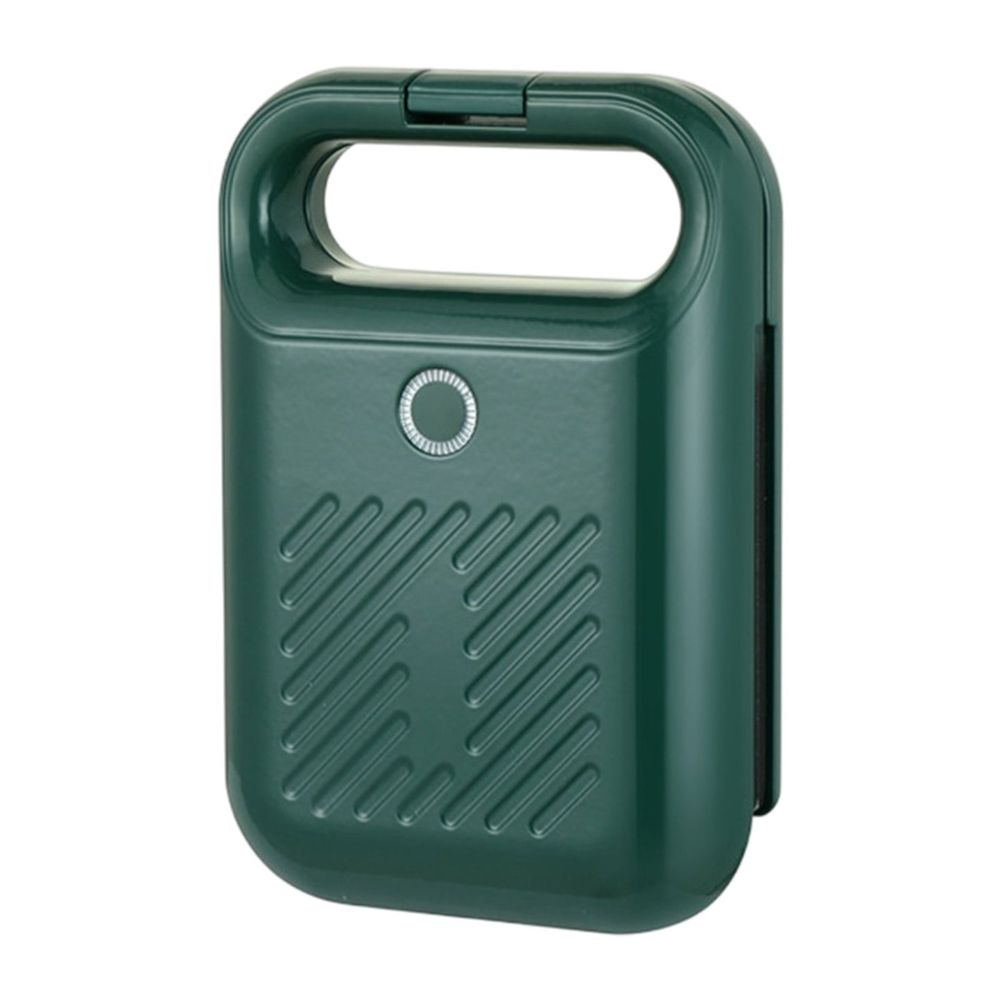 Mini Waffle Maker Machine,Sandwich Iron Maker Press Toaster Grilled Cheese Breakfast,Compact Design LED Indicator Lights,Portable Handle Non-stick for Breakfast,Dessert Green