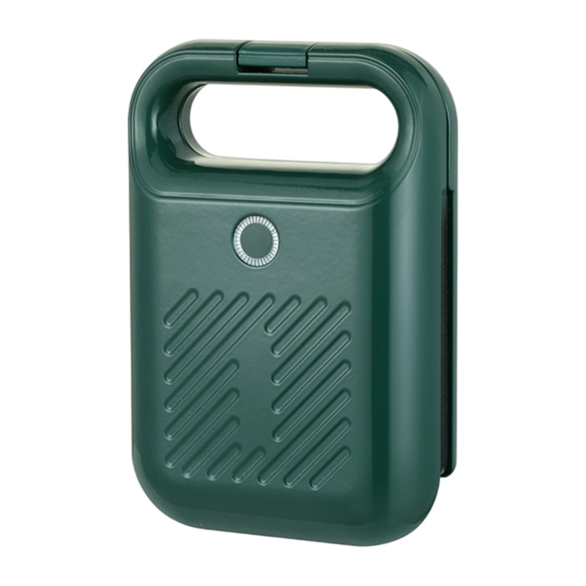 Mini Waffle Maker Machine,Sandwich Iron Maker Press Toaster Grilled Cheese Breakfast,Compact Design LED Indicator Lights,Portable Handle Non-stick for Breakfast,Dessert Green