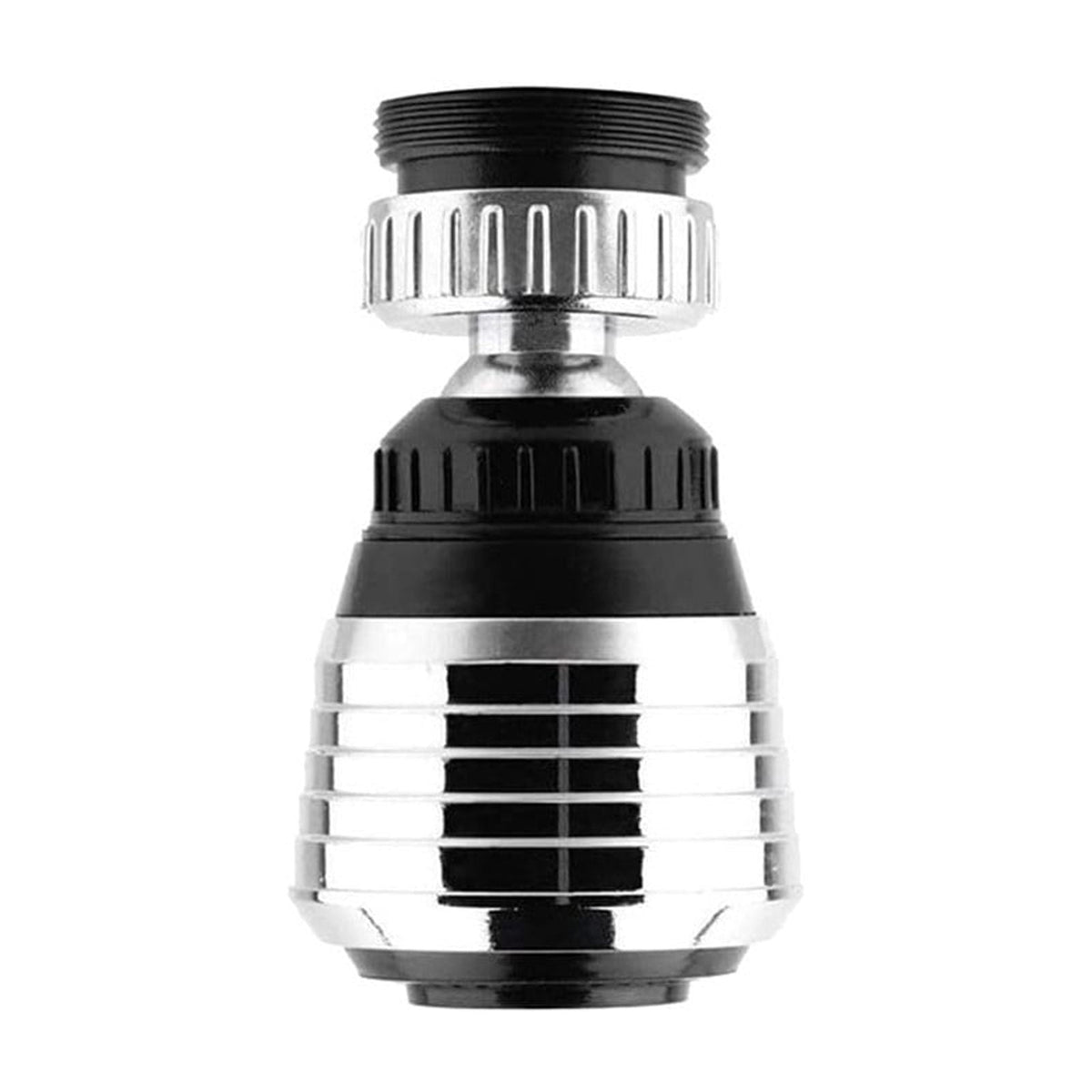 Flexible Faucet Sprayer Attachment, 360 ° Heavy Duty Kitchen Sink Aerator Extender ABS Polished Chrome for Cold Hot Water (Silver/1 Pcs) 0.94x2.55 1.33" x 6.1" Silver
