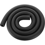 Black foam pipe insulation tube with 0.75 inch inner diameter.