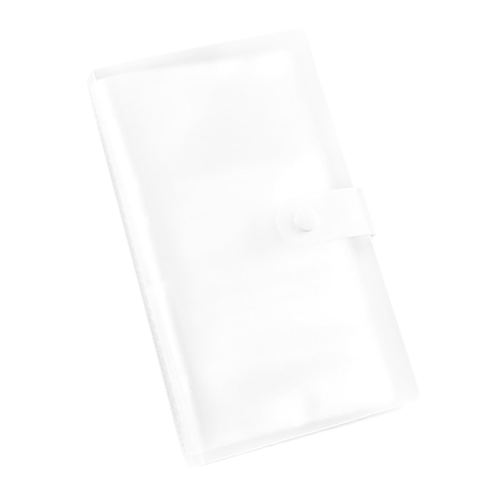 1 Pcs PP Professional Business Card Holder Organizer Book,Portable Business Card Binder- 120 Card Capacity Premium PP Folder with hard Cover, Name Card Credit Cards Binder for Men/Women(cat) Clear