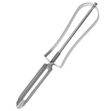 Professional Stainless Steel Peeler, Swivel Blade, Ergonomic Handle, Potato Eye Remover, Commercial Grade Vegetable Peeler for Potatoes, Carrots, Apples, Dishwasher Safe, 1.02x5.91 1.02" x 5.91" Silver