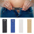 Adjustable Elastic Button Extender, 4 Pack Colour Elastic Button Extenders for Men and Women, Waist Extenders Waistband for Jeans Pants Trousers, 3.3x1.0 3.3" x 1.0" Black