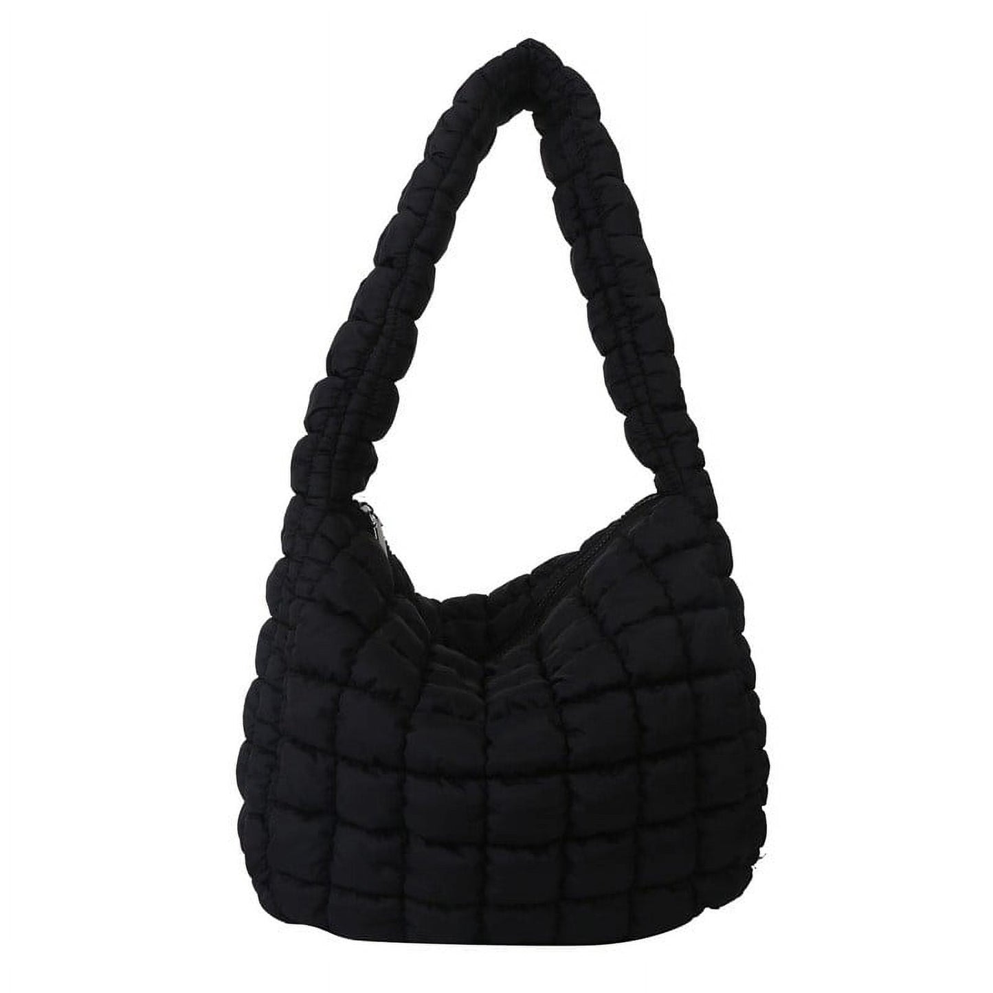 Puffer Tote Bag for Women, Quilted Crossbody Bubble Shoulder Bag, Soft Cloud Lightweight Puffy Handbag, Perfect for Vacation Travel and Daily Matching A