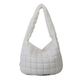 Puffer Tote Bag for Women, Quilted Crossbody Bubble Shoulder Bag, Soft Cloud Lightweight Puffy Handbag, Perfect for Vacation Travel and Daily Matching E