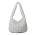 Puffer Tote Bag for Women, Quilted Crossbody Bubble Shoulder Bag, Soft Cloud Lightweight Puffy Handbag, Perfect for Vacation Travel and Daily Matching E