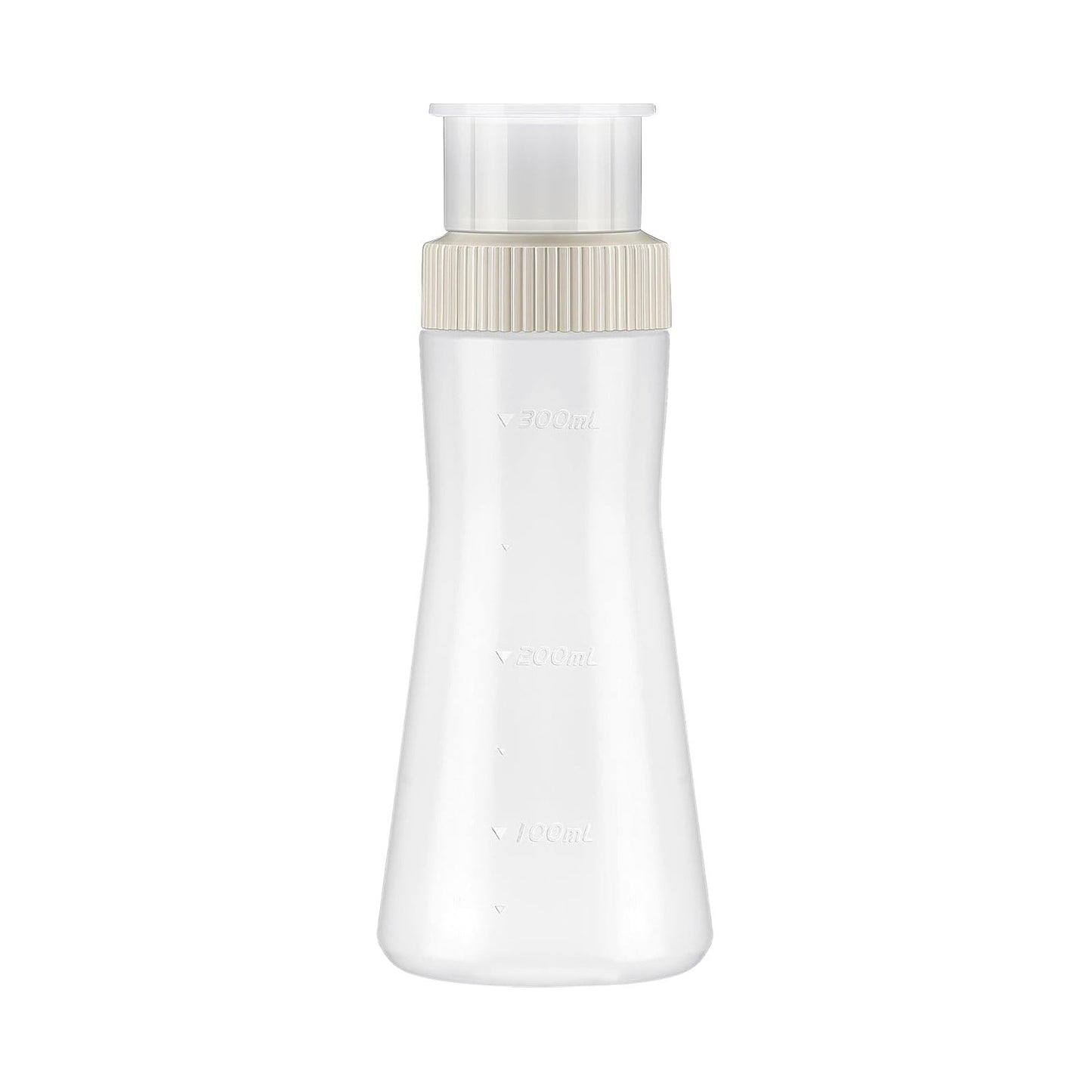 1Pc Cake Syrup Dispense,350ml Graduated Plastic Squeeze Bottle,Rain Spray Bottle with Sealing Lid,for Soaking Simple Honey Syrup Bottle Simple Syrup Bottles,Easy Storage Reusable Baking Tools(White) White