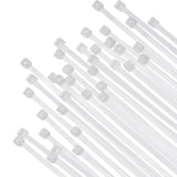Cable Zip Ties,100 Pack White One Sizes 12 Inch Length,Nylon Universal Cable Tie,Multi-Purpose Self-Locking Nylon Cable Cord Management ,Heavy Duty Durable Adjustable Plastic Wire Ties for Home White
