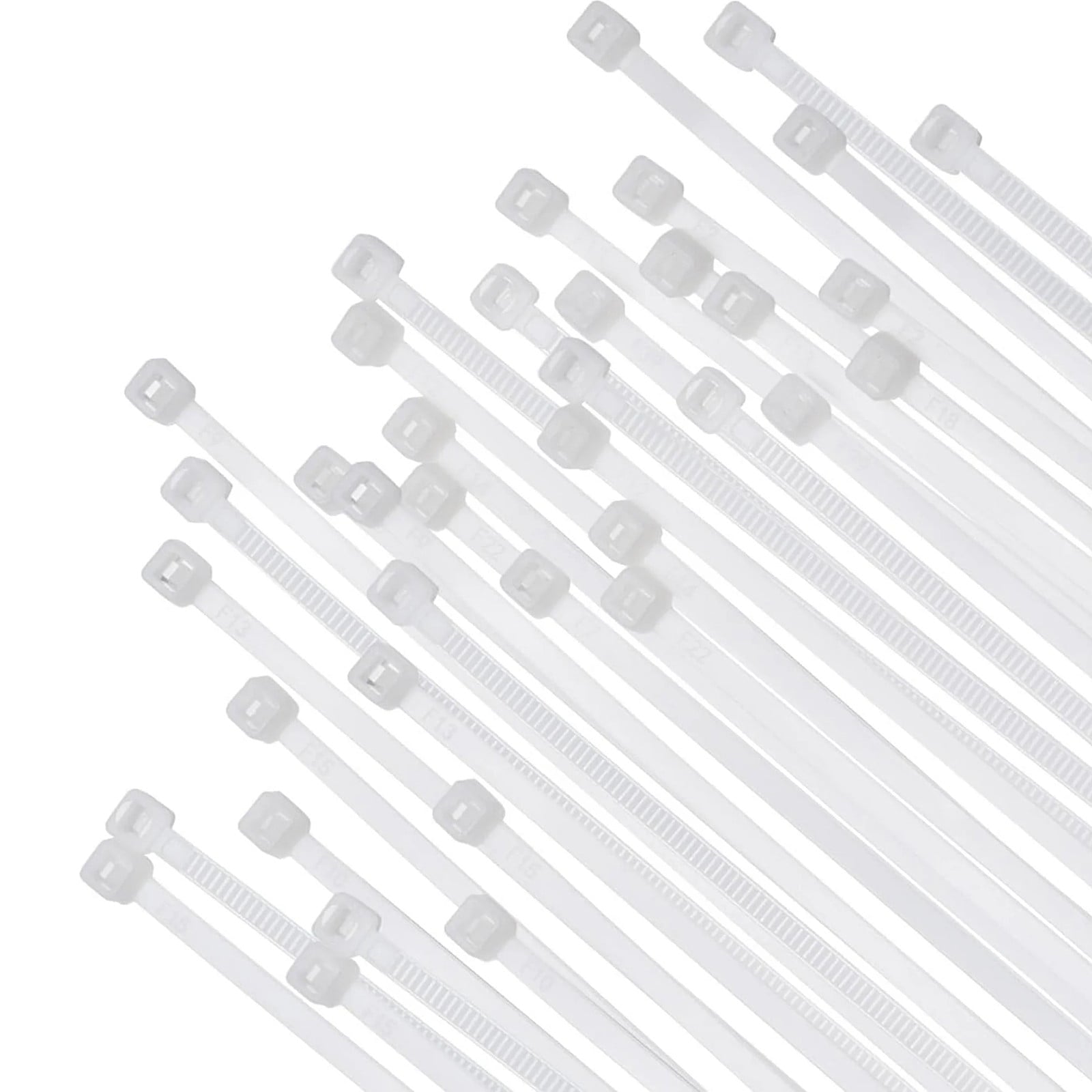 Cable Zip Ties,100 Pack White One Sizes 12 Inch Length,Nylon Universal Cable Tie,Multi-Purpose Self-Locking Nylon Cable Cord Management ,Heavy Duty Durable Adjustable Plastic Wire Ties for Home White