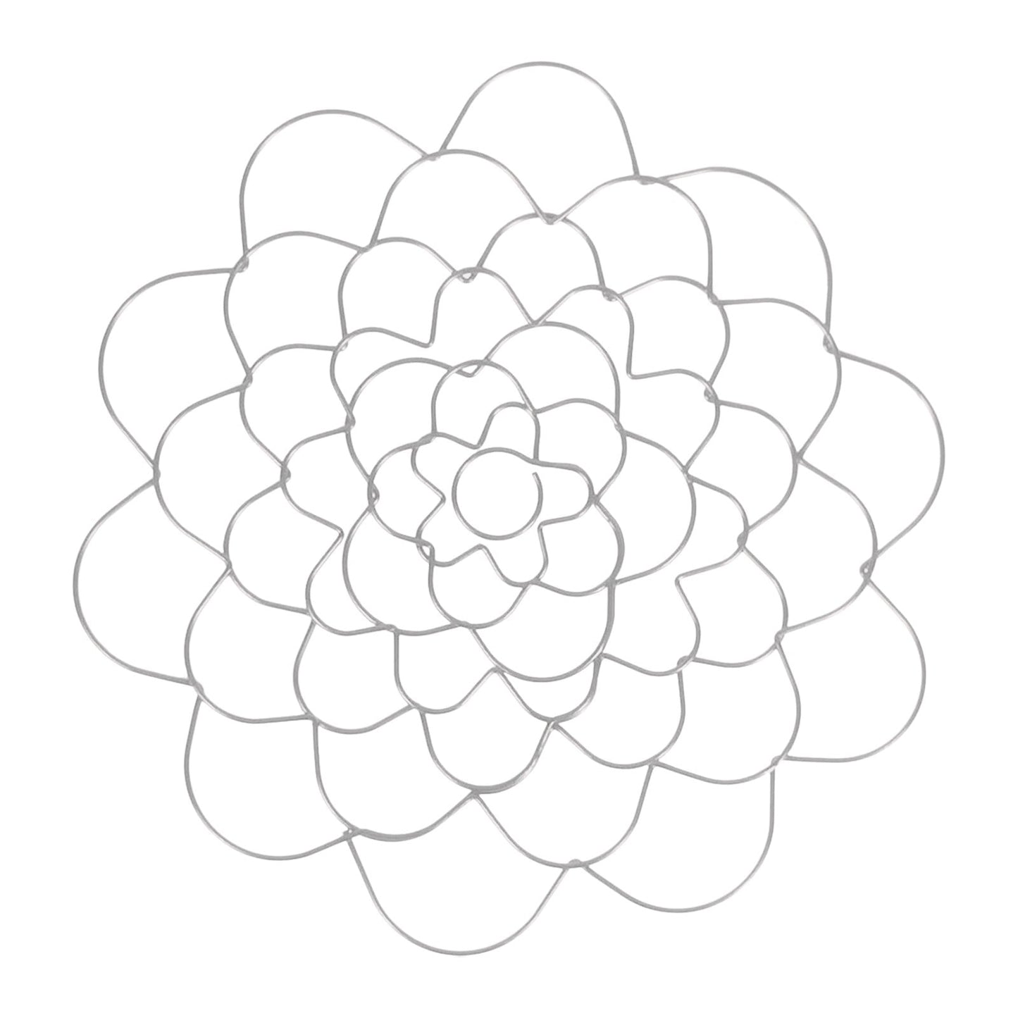 Stainless Steel Flower Arranger Frog, Wire Flower Arrangement Holder, Round Floral Lid Organizer Grid Tool, for Floral Plant Vase Stems Bouquets Fixation, Gold, 4 Inches 5" Silver