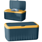 Tissue Box with Lid, Modern Desktop Tissue Box Holder, Facial Tissue Dispenser Box, Cover Holder Napkin Organizer Wet Tissue Box with Lid Rectangular Storage Box Tissue Dispenser Box, 8.66x4.72x3.14 8.66" x 4.72" x 3.93" Navy