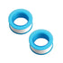 Teflon Tape, Industrial Thread Seal PTFE Tapes, Heavy Duty Plumbing Waterproof Seal Tape for Plumber, Air Head, Thread Pipe, 2 Pcs, 0.59x236.22 0.59" x 236.22" Sky Blue*2