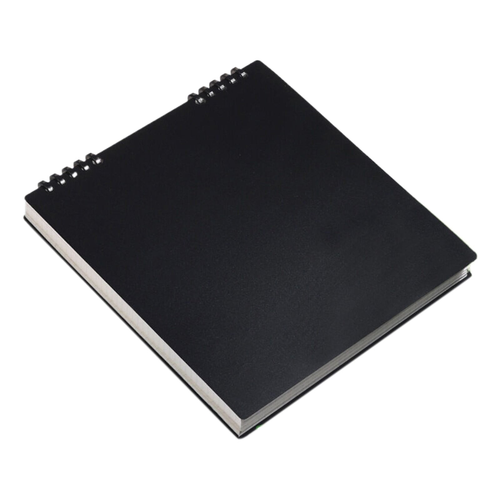 Sketch Book Sketchpad,Journal Memo Notebook Notepads Grids Notebook Writing Notebook for Sketching Scribbling Notebook Journal Refillable Notebooks,Top Spiral Bound Sketch Pad,7.87x7.56",Beige Black