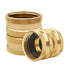 3/4" Garden Hose Connector, Heavy Duty Garden Hose Adapter with Dual Swivel for Male Hose to Male Hose, Double Female, 2 Pack, 1.1x1.0 1.1" x 1.0" Gold